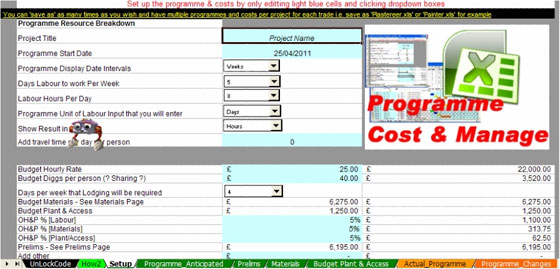 Construction Programme Software Cost Estimating Solutions for the UK