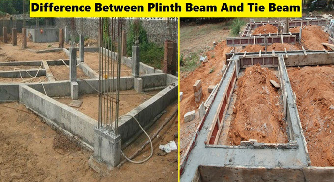 Definition of plinth beam & tie beam and differences among them