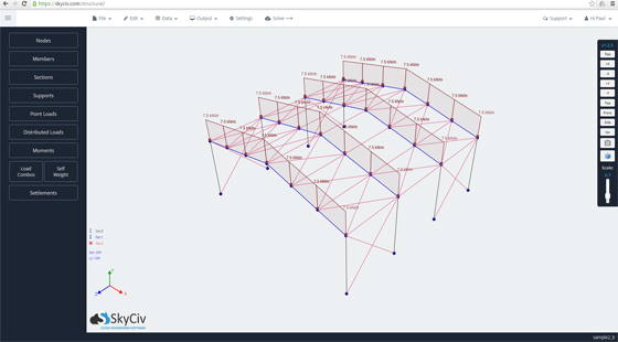 SkyCiv - A cloud based construction software for 3D Structural Analysis