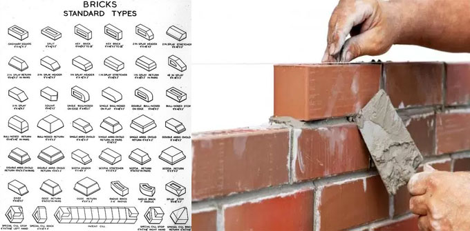 5 Different Types of Bricks used in Construction Work