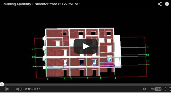 Building Quantity Estimator from 3D AutoCAD