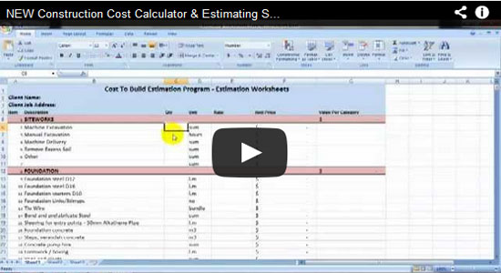 NEW Construction Cost Calculator and Estimating Software