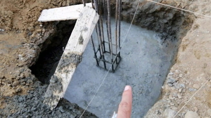 How to retain standard depth of foundation or footing
