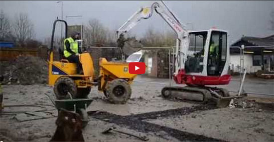 Digging Foundations and Footings for a show room