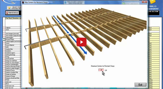 Flat Roof and Subcontractor for Coverings Estimating Module