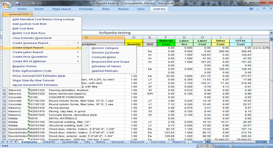 General Cost Estimator for Excel Sheet