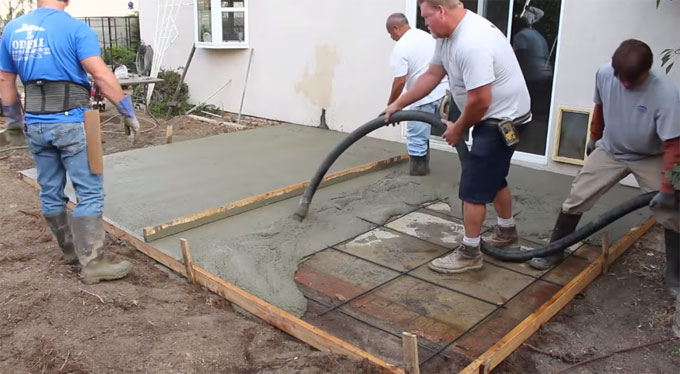 Detailed steps to pour a concrete slabs Detailed steps to pour a concrete slabs