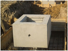 Pocket footings