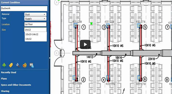 How to takeoff HVAC using Cloud Takeoff