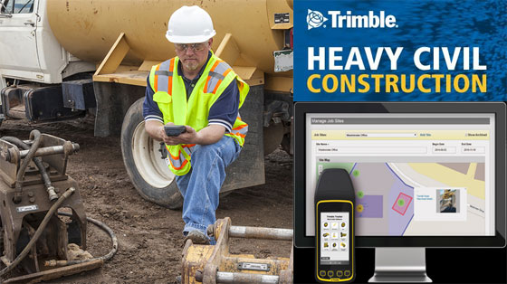 Track and locate the construction equipment in a construction jobsite efficiently with Trimble Tracker RFID System
